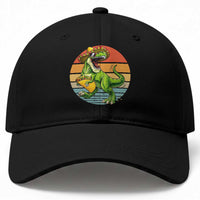 Vintage Dinosaur Taco Lover Baseball Cap Cinco De Mayo Gift