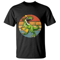 Vintage Dinosaur Taco Lover T Shirt Cinco De Mayo Gift
