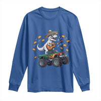 Funny Cinco De Mayo Dinosaur Monster Truck Long Sleeve Shirt Taco Lover Gift