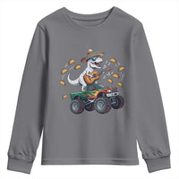 Funny Cinco De Mayo Dinosaur Monster Truck Youth Sweatshirt Taco Lover Gift
