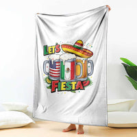 Funny Beer Drinking Cinco De Mayo Party Gift Throw Blanket Lets Fiesta