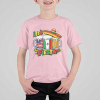 Funny Beer Drinking Cinco De Mayo Party Gift T Shirt For Kid Lets Fiesta