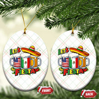 Funny Beer Drinking Cinco De Mayo Party Gift Ceramic Ornament Lets Fiesta