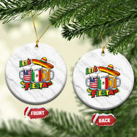 Funny Beer Drinking Cinco De Mayo Party Gift Ceramic Ornament Lets Fiesta