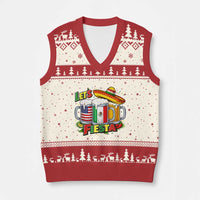 Funny Beer Drinking Cinco De Mayo Party Gift V-Neck Knit Sweater Vest Lets Fiesta