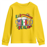 Funny Beer Drinking Cinco De Mayo Party Gift Youth Sweatshirt Lets Fiesta