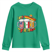 Funny Beer Drinking Cinco De Mayo Party Gift Youth Sweatshirt Lets Fiesta