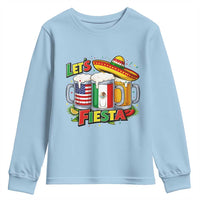 Funny Beer Drinking Cinco De Mayo Party Gift Youth Sweatshirt Lets Fiesta