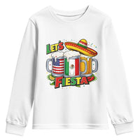 Funny Beer Drinking Cinco De Mayo Party Gift Youth Sweatshirt Lets Fiesta
