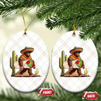 Funny Cinco De Mayo Bigfoot Burrito Lover Gift Ceramic Ornament