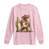 Funny Cinco De Mayo Bigfoot Burrito Lover Gift Long Sleeve Shirt