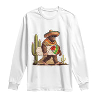 Funny Cinco De Mayo Bigfoot Burrito Lover Gift Long Sleeve Shirt