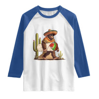 Funny Cinco De Mayo Bigfoot Burrito Lover Gift Raglan Shirt