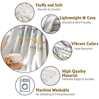 Nurse Heartbeat Rainbow Heart LGBTQ Pride Throw Blanket Medical Professional Support