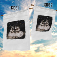 Funny Lesbian Raccoon Engagement Garden Flag LGBTQ Pride Gift