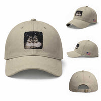 Funny Lesbian Raccoon Engagement Baseball Cap LGBTQ Pride Gift