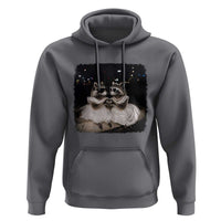 Funny Lesbian Raccoon Engagement Hoodie LGBTQ Pride Gift
