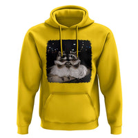 Funny Lesbian Raccoon Engagement Hoodie LGBTQ Pride Gift