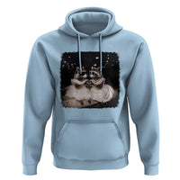Funny Lesbian Raccoon Engagement Hoodie LGBTQ Pride Gift