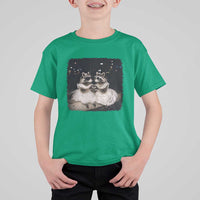 Funny Lesbian Raccoon Engagement T Shirt For Kid LGBTQ Pride Gift