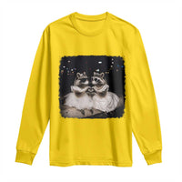 Funny Lesbian Raccoon Engagement Long Sleeve Shirt LGBTQ Pride Gift