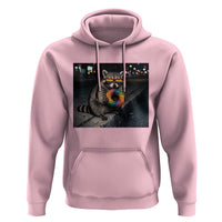 Raccoon Eating Baguette Graphic Hoodie Humorous Gay Pride Gift