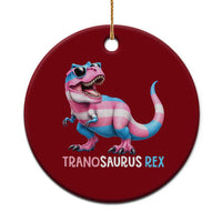 Transaurus Rex Transgender Pride Ceramic Ornament Funny Dinosaur Lover
