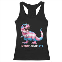 Transaurus Rex Transgender Pride Racerback Tank Top Funny Dinosaur Lover