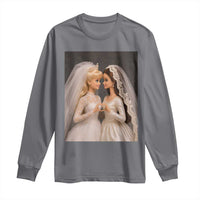 Funny Lesbian Doll Wedding Engagement Long Sleeve Shirt LGBTQ Pride Gift
