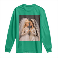 Funny Lesbian Doll Wedding Engagement Long Sleeve Shirt LGBTQ Pride Gift