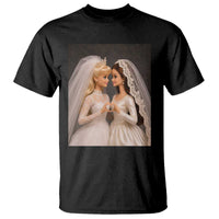 Funny Lesbian Doll Wedding Engagement T Shirt LGBTQ Pride Gift