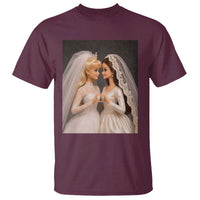 Funny Lesbian Doll Wedding Engagement T Shirt LGBTQ Pride Gift