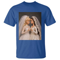 Funny Lesbian Doll Wedding Engagement T Shirt LGBTQ Pride Gift