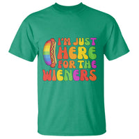 Funny Im Just Here For The Wieners T Shirt LGBTQ Pride Party Gift