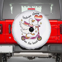 Lesbian Goose On The Loose Spare Tire Cover Funny LGBTQ Animal Pride Gift