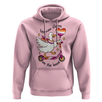 Lesbian Goose On The Loose Hoodie Funny LGBTQ Animal Pride Gift