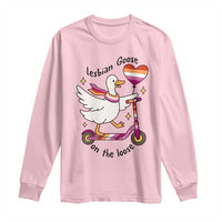 Lesbian Goose On The Loose Long Sleeve Shirt Funny LGBTQ Animal Pride Gift