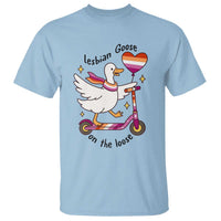 Lesbian Goose On The Loose T Shirt Funny LGBTQ Animal Pride Gift