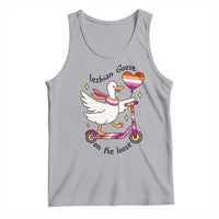 Lesbian Goose On The Loose Tank Top Funny LGBTQ Animal Pride Gift