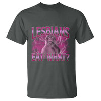 Funny Monkey Meme Lesbians Eat What T Shirt LGBTQ Pride Gift