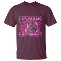 Funny Monkey Meme Lesbians Eat What T Shirt LGBTQ Pride Gift
