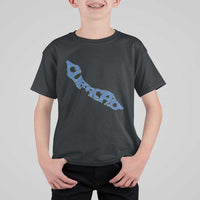Curacao Flag Map Pride T Shirt For Kid Proud Curacaoan Heritage Gift