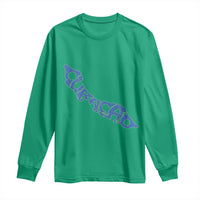 Curacao Flag Map Pride Long Sleeve Shirt Proud Curacaoan Heritage Gift