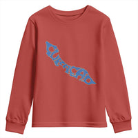 Curacao Flag Map Pride Youth Sweatshirt Proud Curacaoan Heritage Gift