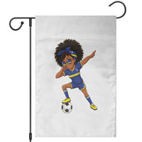 Funny Curacao Soccer Girl Garden Flag Dabbing Football Fan Gift