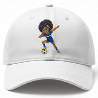 Funny Curacao Soccer Girl Baseball Cap Dabbing Football Fan Gift