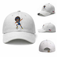 Funny Curacao Soccer Girl Baseball Cap Dabbing Football Fan Gift