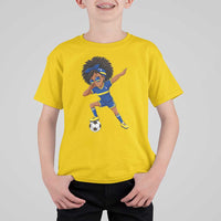 Funny Curacao Soccer Girl T Shirt For Kid Dabbing Football Fan Gift