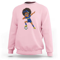 Funny Curacao Soccer Girl Sweatshirt Dabbing Football Fan Gift