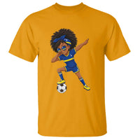 Funny Curacao Soccer Girl T Shirt Dabbing Football Fan Gift